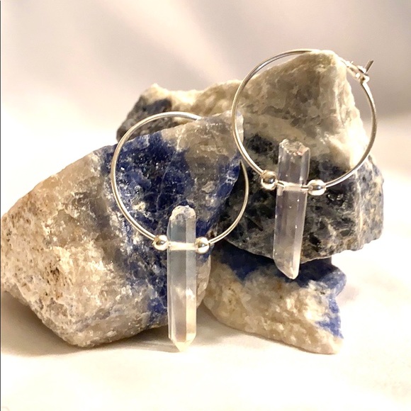 Jewelry - ANGEL AURA QUARTZ Hoop Earrings